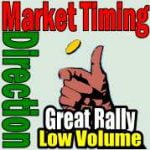 lowvolume Market Timing / Market Direction for Jan 23 2012
