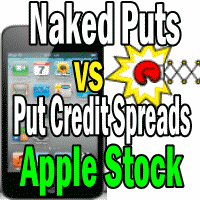 Apple Stock Naked Puts VS Put Credit Spreads