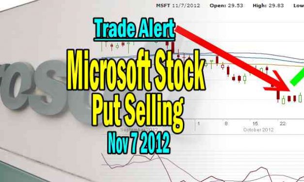 Microsoft Stock Trade Alert – Put Selling Continues