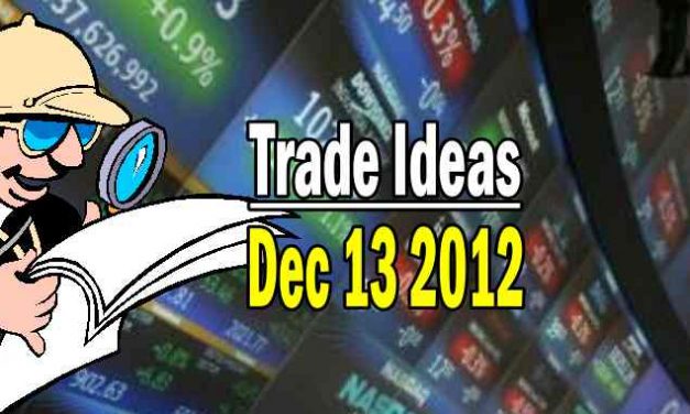 Trade Ideas for Dec 13 2012