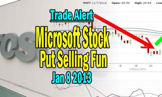 Microsoft Stock Trade Alert – Jan 8 2013