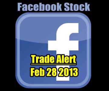 Trade Alert – Facebook Stock Feb 28 2013
