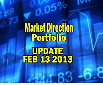 Market Direction Portfolio Update Feb 13 2013