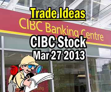 Trade Ideas – CIBC Stock (CM) – March 27 2013
