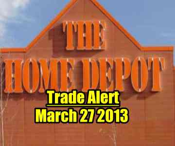 Trade Alert – Home Depot Stock (HD) – March 27 2013
