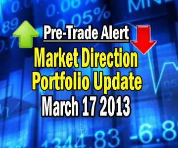 Market Direction Portfolio Update For March 17 2013