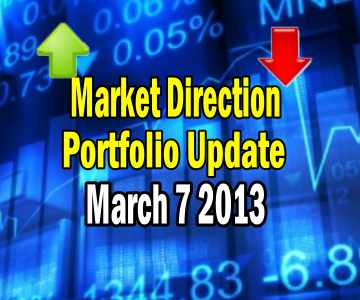 Market Direction Portfolio Update – March 7 2013
