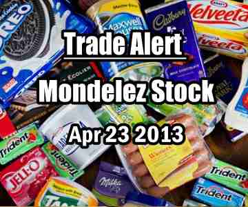 Trade Alert – Mondelez Stock (MDLZ) – Apr 23 2013