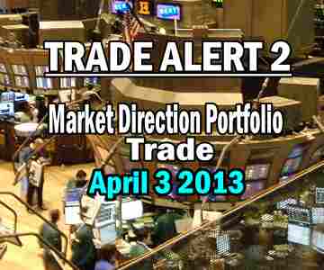 Trade Alert 2 – Market Direction Portfolio – Apr 3 2013