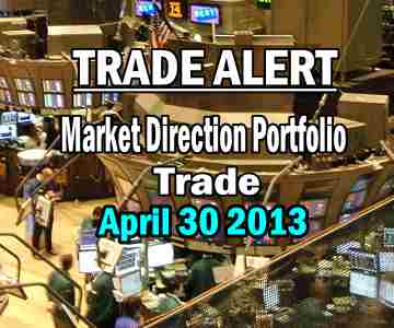 Trade Alert – Market Direction Portfolio – May 2 2013