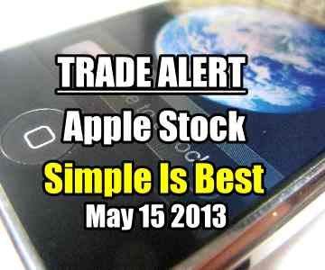Trade Alert – Apple Stock Biweekly Put Selling Trades – Simple Is Best – May 15 2013