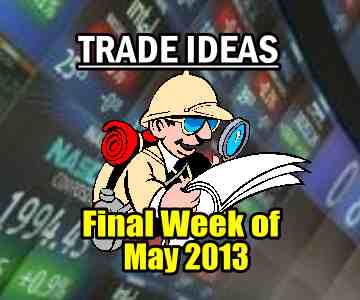 Trade Ideas For the Final Week of May 2013