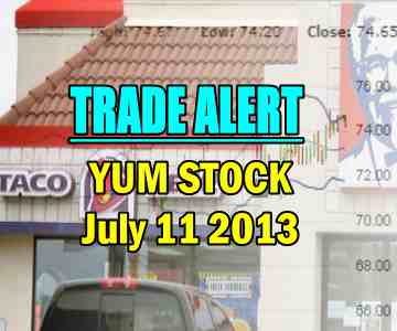 Trade Alert – YUM Stock (YUM) – July 11 2013