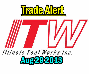 Trade Alert – Illinois Tool Works Stock (ITW) for Aug 29 2013