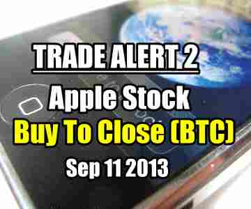 Trade Alert 2 – Apple Stock Biweekly Put Selling Strategy – Sep 11 2013