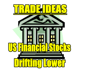 Trade Ideas – US Financial Stocks Drifting Lower