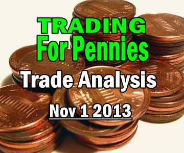 Trading For Pennies Strategy IWM Trade Analysis for Nov 1 2013 – 50% return!