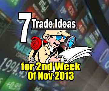 7 Trade Ideas To End The 2nd Week Of Nov 2013