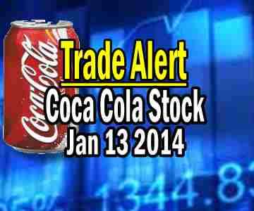 Trade Alert and Trade Ideas – Coca Cola Stock (KO) For Jan 13 2014