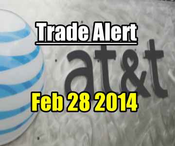 Trade Alert – AT&T Stock (T) For Feb 28 2014