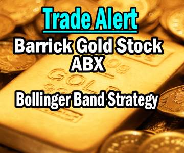 Trade Alert – Barrick Gold Stock Bollinger Band Strategy – May 5 2014