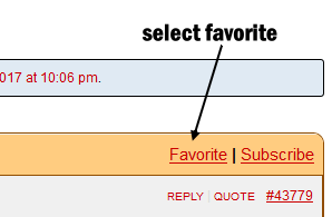Mark your question as a favorite to bookmark