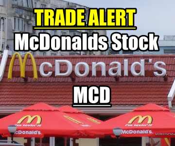 Trade Alert In McDonalds Stock – Trading Pattern Remains In Place – Aug 13 2015
