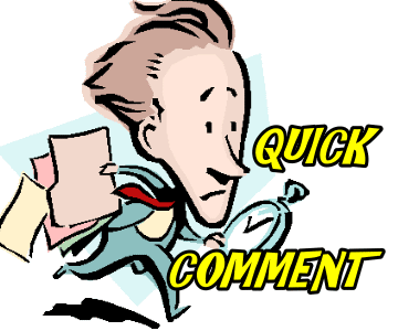 Quick Comments for the Afternoon of Aug 25 2016
