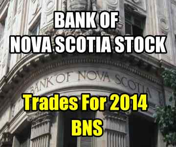 Bank Of Nova Scotia Stock (BNS) Trades For 2014