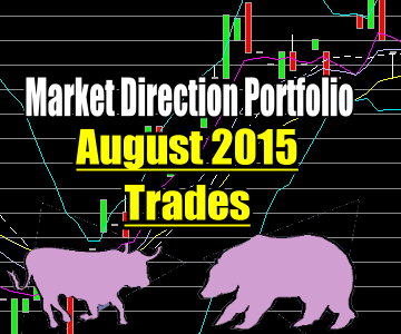 August 2015 – Market Direction Portfolio Positions and Trades