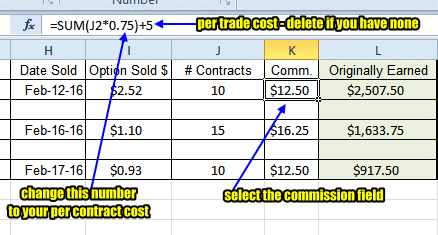 Changing the formula is easy