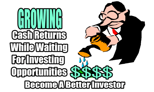 Growing Cash retusn while waiting for investing opportunities