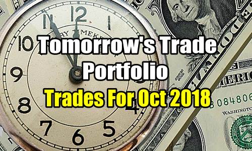Tomorrow’s Trade Portfolio Ideas for Thu Oct 4 2018