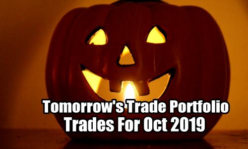 Tomorrow’s Trade Portfolio Ideas for Oct 29 2019