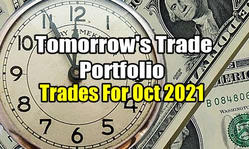Tomorrow’s Trade Portfolio Ideas for Tue Oct 19 2021