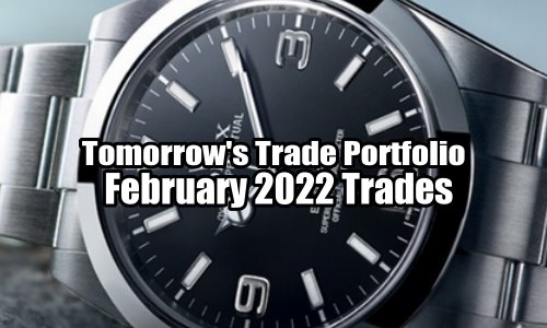 Tomorrow’s Trade Portfolio Ideas for Tue Feb 8 2022