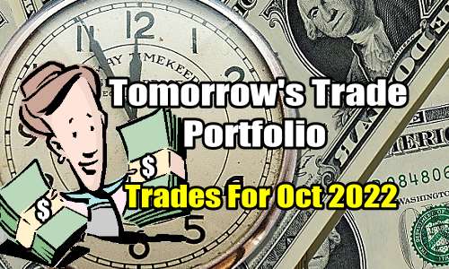 Tomorrow’s Trade Portfolio Ideas for Wed Oct 19 2022