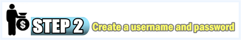 Step 2 - create a username and password