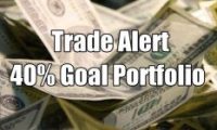 40% Goal Portfolio Trade Alert