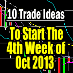 10 trade ideas for 4th week of Oct 2013