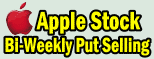 Apple Stock Bi-weekly Put Selling portfolio