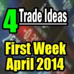 Four Stock Trade Ideas For The First Week Of April 2014