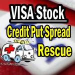 Visa stock Credit Put Rescue