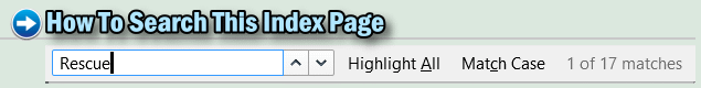 How to search this index page