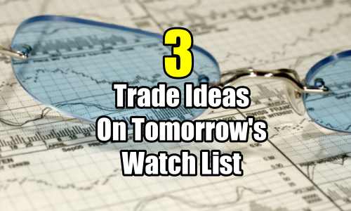 3 trade ideas on tomorrow's watch list