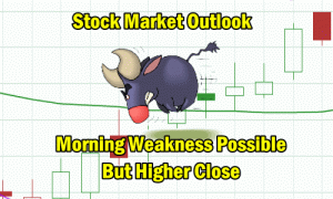 Stock Market Outlook Morning weakness possible but higher close