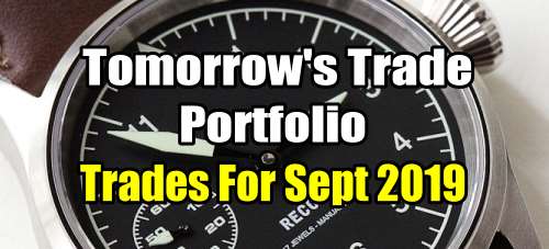 Tomorrow's Trade Portfolio for September 2019