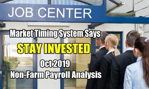 Market Timing System On October Unemployment Numbers Signals To Stay Invested – Nov 3 2019
