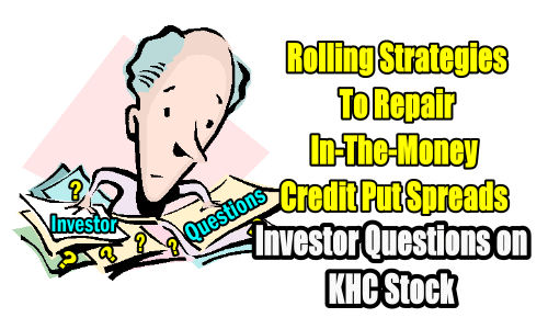 Rolling Strategies To Repair In-The-Money Credit Put Spreads on KHC Stock – Investor Questions