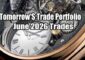 Tomorrow's Trade Portfolio for June 2026